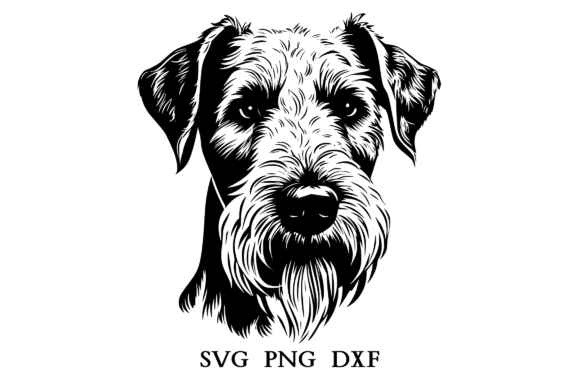 Airedale Terrier SVG PNG DXF