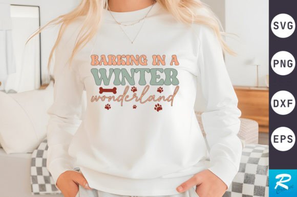 Barking in a Winter SVG Design