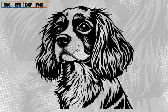 Cavalier King Charles Spaniel Svg