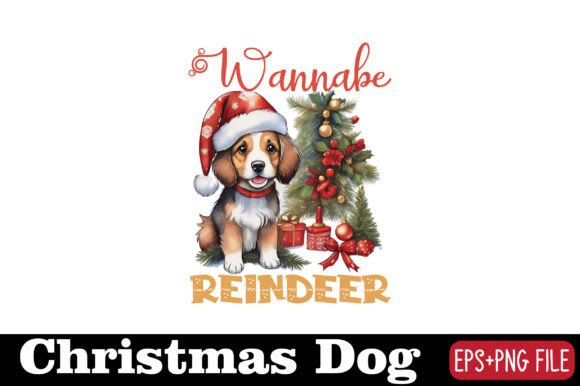Christmas Dog Wannabe Reindeer