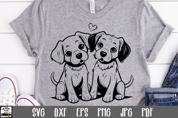 Cute Dog Buddies SVG File