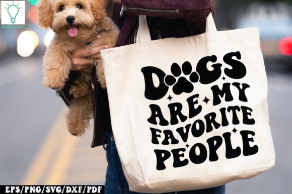Dogs Are My Favorite People Retro SVG