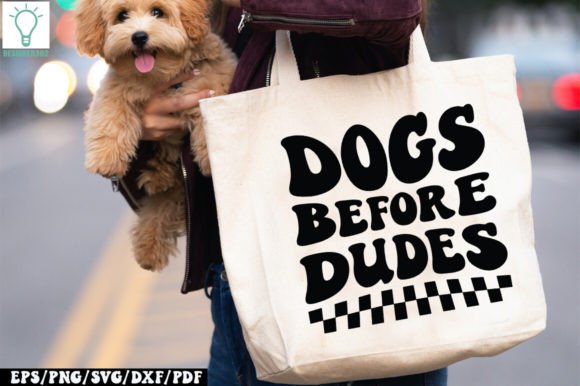 Dogs Before Dudes Retro SVG
