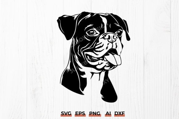 Happy Boxer Puppy Design