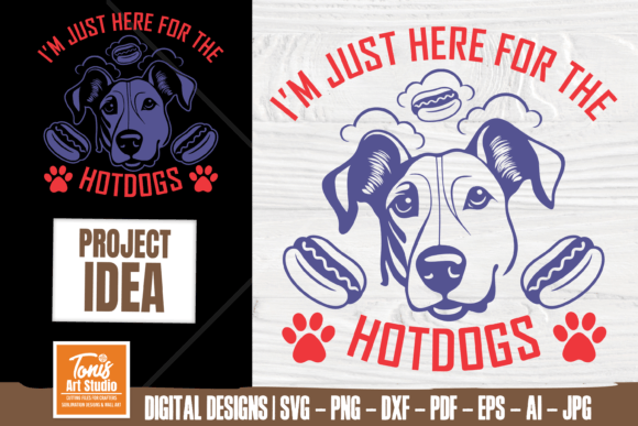 Hot Dog 4th of July Design