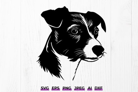 Jack Russell Terrier Silhouette Dog SVG