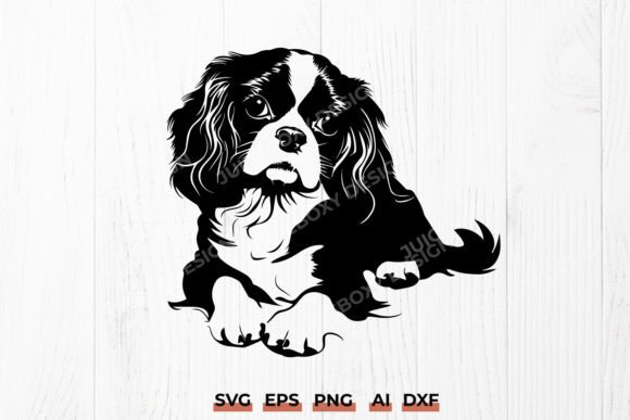 King Charles Cavalier Dog SVG