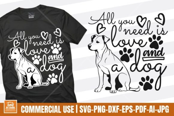 Love and a Dog SVG