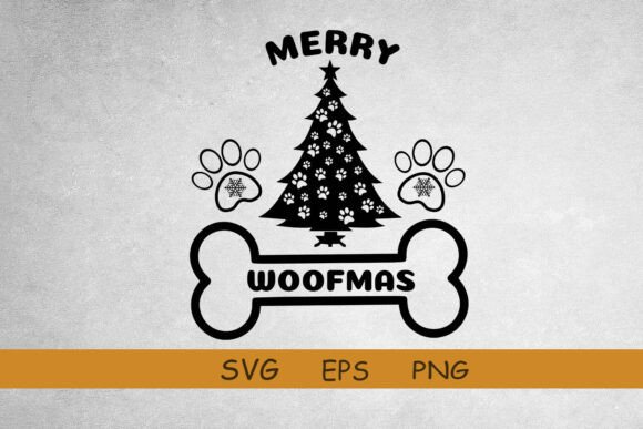 Merry Woofmas, Dog Svg