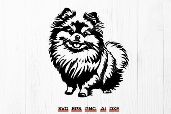 Pomeranian Dog SVG Cut File - Cute Dog