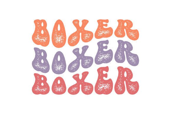 Retro Boxer Dog SVG