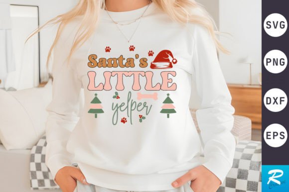 Santa’s Little Yelper SVG Design