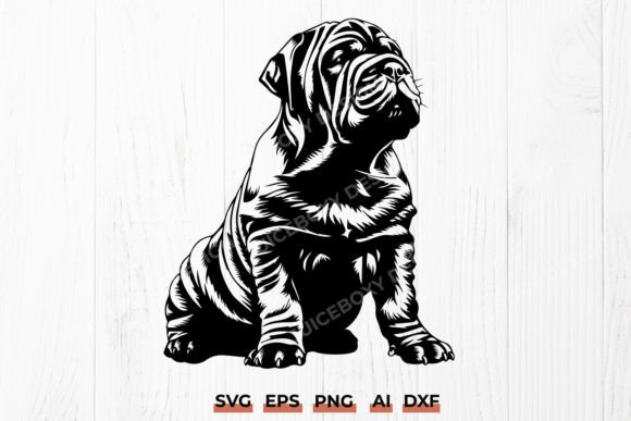 Shar Pei Dog SVG for Embroidery